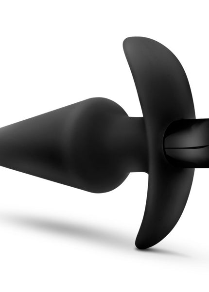 Anal Adventures Platinum Vibrating Plug - Black 12.7 cm (5'') Vibrating Butt Plug