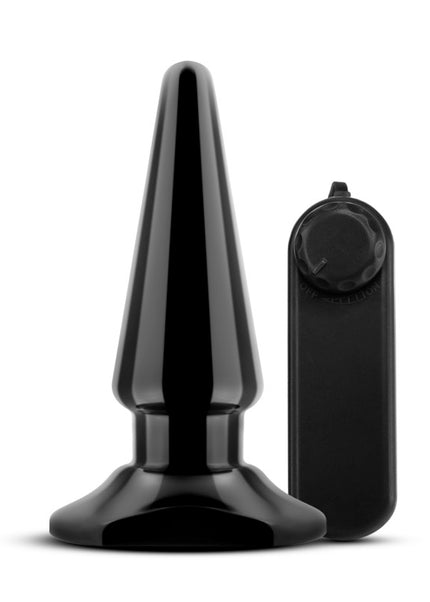 Anal Adventures Basic Vibrating Anal Pleaser - Black 10.1 cm Vibrating Butt Plug