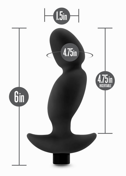 Anal Adventures Platinum Vibrating Prostate Massager 04 - Black 16.5 cm USB Rechargeable Prostate Massager