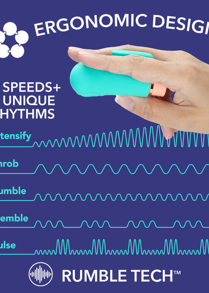 Aria Sensual AF - Teal USB Rechargeable Stimulator