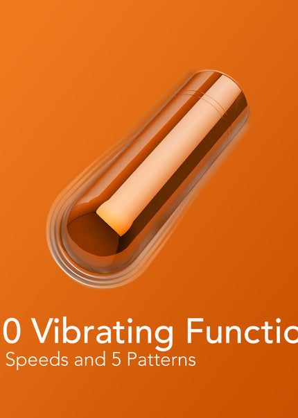 Kool Vibes - Rechargeable Mini Bullet - Tangerine - Orange 6.4 cm USB Rechargeable Bullet