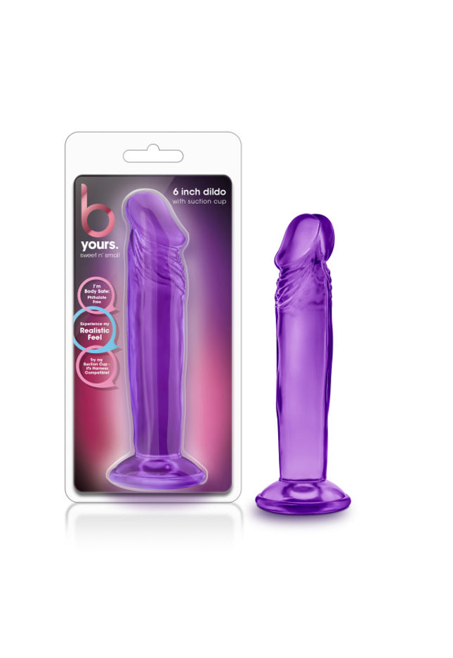 B Yours Sweet n Small 6'' Dildo - Purple 15.2 cm Dong