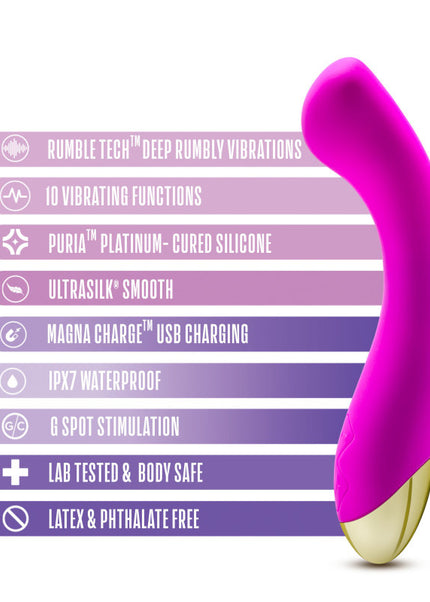 Aria Bangin' AF - Purple 18.4 cm USB Rechargeable Vibrator