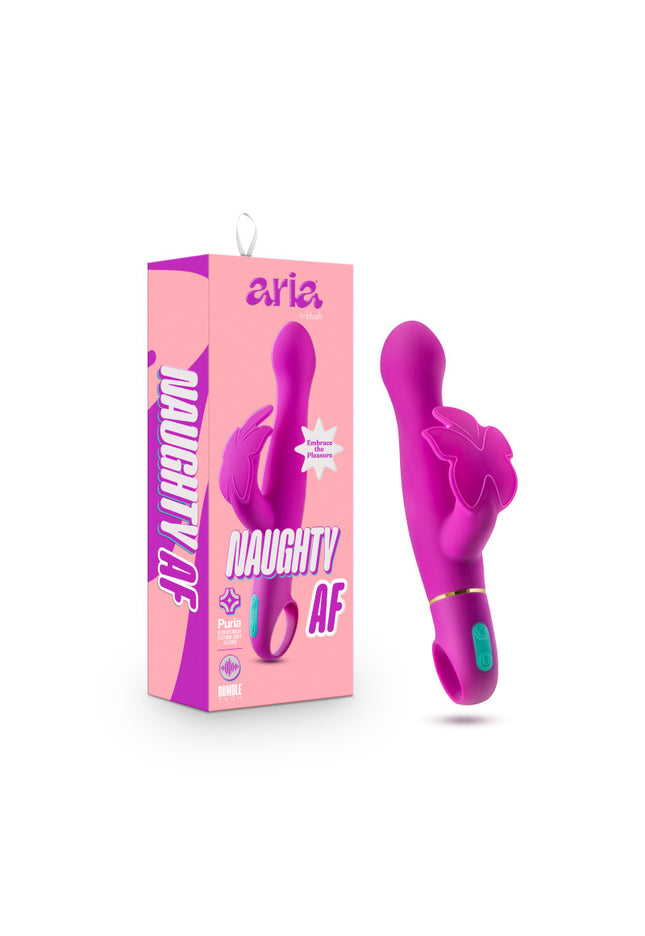 Aria Naughty AF - Plum 18.4 cm Butterfly Vibrator