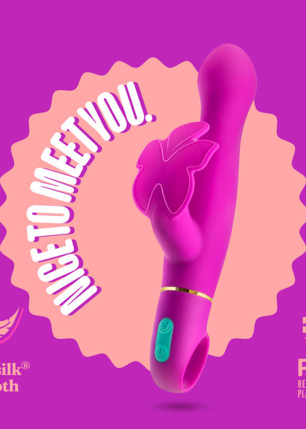Aria Naughty AF - Plum 18.4 cm Butterfly Vibrator
