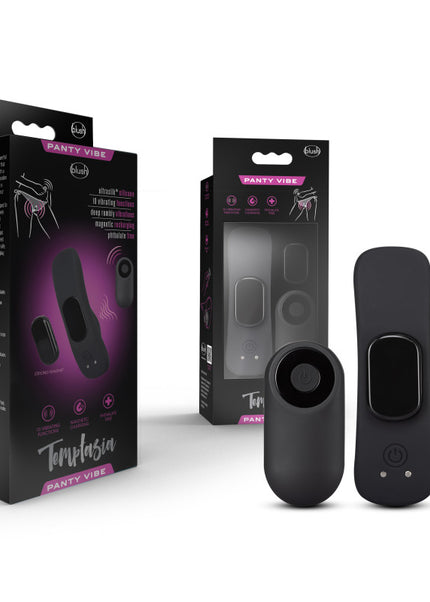 Temptasia Remote Control Panty Vibe - Black USB Rechargeable Panty Vibe
