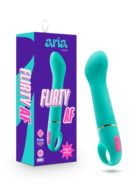 Aria Flirty AF - Teal 16.5 cm Vibrator