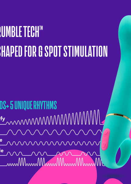 Aria Flirty AF - Teal 16.5 cm Vibrator