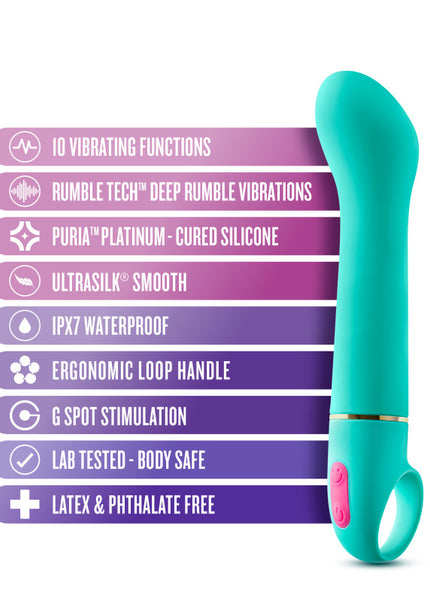 Aria Flirty AF - Teal 16.5 cm Vibrator