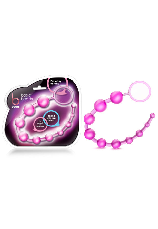 B Yours - Basic Beads - Pink 32 cm (12.75'') Anal Beads