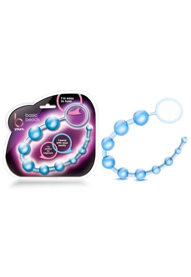 B Yours - Basic Beads - Blue 32 cm (12.75'') Anal Beads