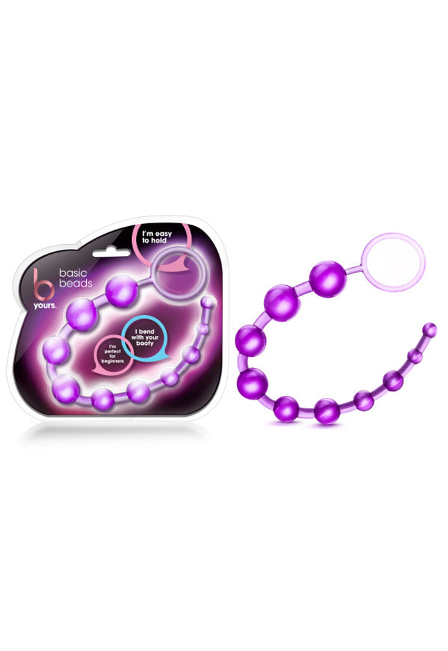 B Yours - Basic Beads - Purple 32 cm (12.75'') Anal Beads