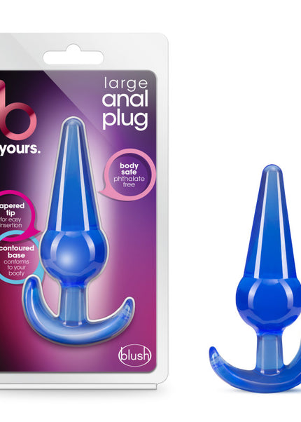 B Yours Large Anal Plug - Blue 12.2 cm Butt Plug