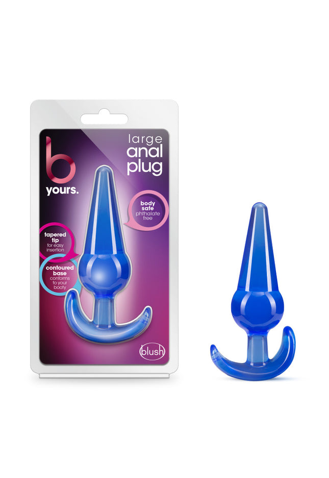 B Yours Large Anal Plug - Blue 12.2 cm Butt Plug