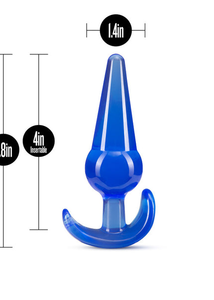 B Yours Large Anal Plug - Blue 12.2 cm Butt Plug