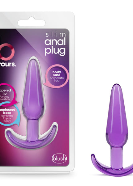 B Yours Slim Anal Plug - Purple 10.8 cm Butt Plug