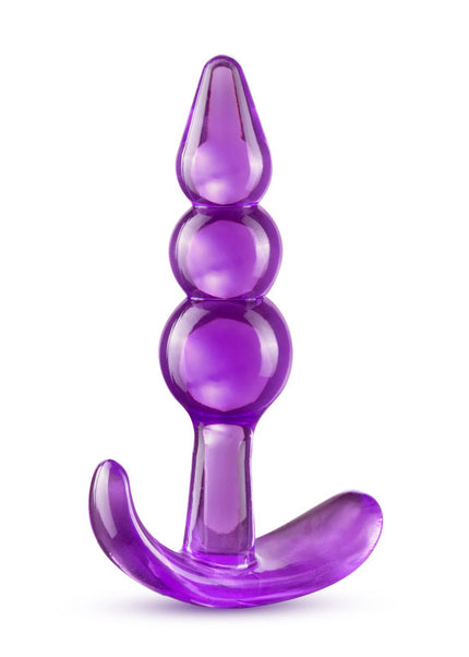 B Yours Triple Bead Anal Plug - Purple 9.5 cm Butt Plug
