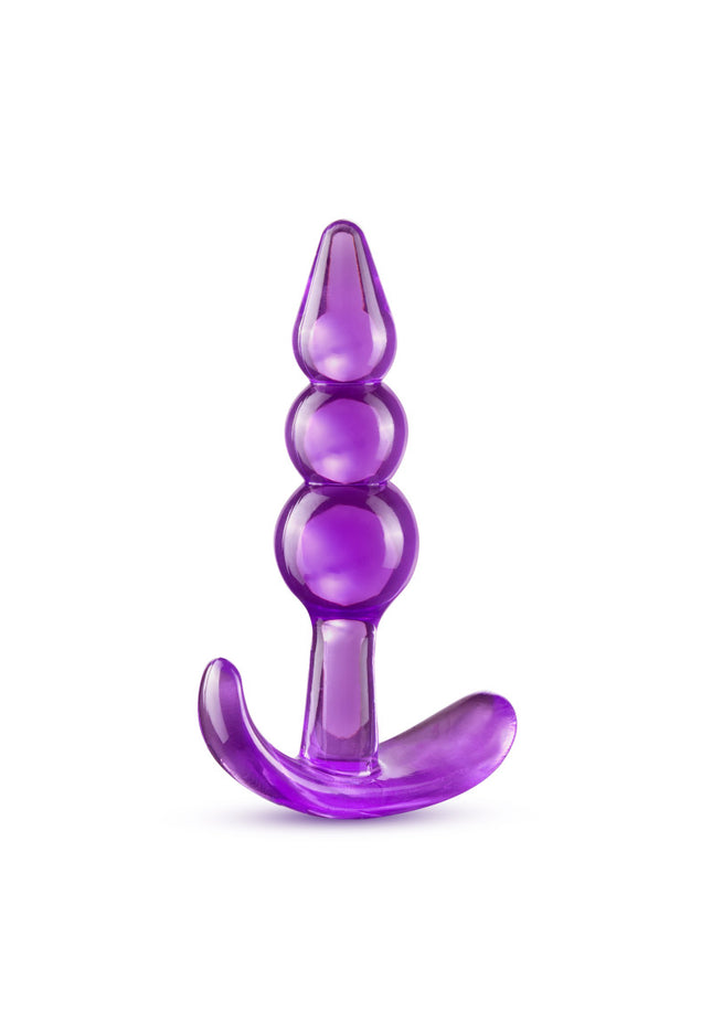 B Yours Triple Bead Anal Plug - Purple 9.5 cm Butt Plug