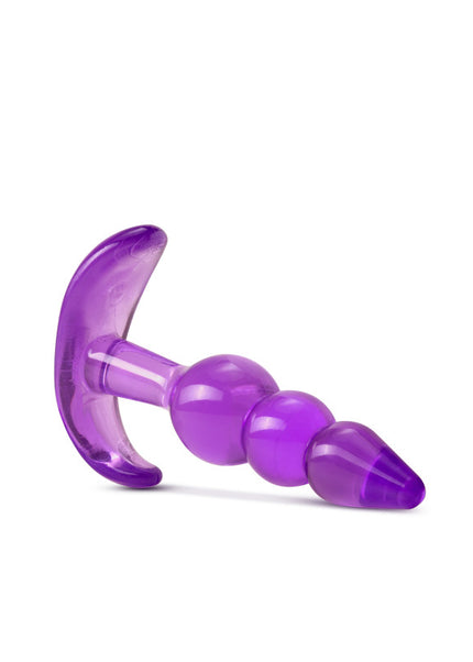 B Yours Triple Bead Anal Plug - Purple 9.5 cm Butt Plug
