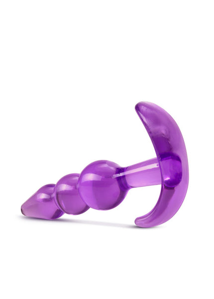 B Yours Triple Bead Anal Plug - Purple 9.5 cm Butt Plug