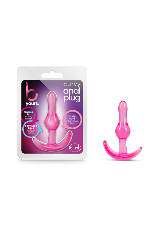 B Yours Curvy Anal Plug - Pink 8.9 cm Butt Plug