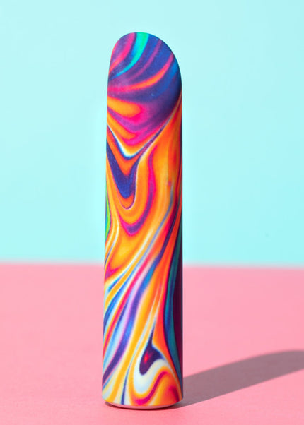 Limited Addiction Psyche - Power Vibe - Rainbow 10.2 cm USB Rechargeable Bulet