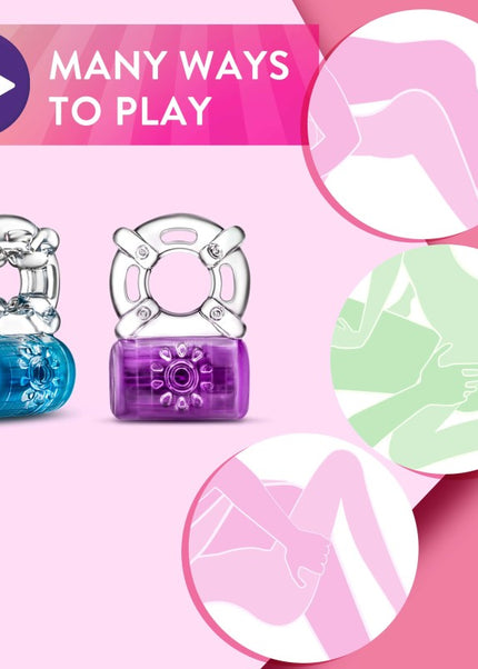 Play With Me Pleaser Rechargeable C-Ring - Purple - Purple USB Rechargeable Cock Ring