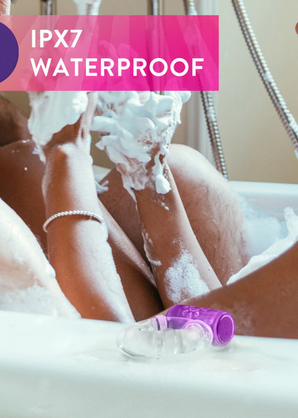 Play With Me Pleaser Rechargeable C-Ring - Purple - Purple USB Rechargeable Cock Ring