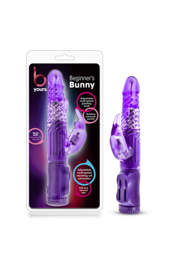 B Yours - Beginner's Bunny - Purple 22.2 cm (8.75'') Rabbit Vibrator