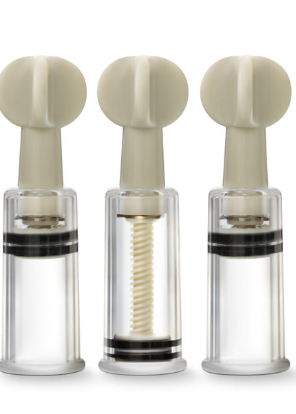 Temptasia Clit & Nipple Twist Suckers - Clear Suckers - Set of 3