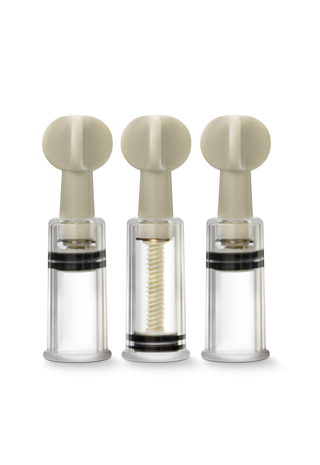 Temptasia Clit & Nipple Twist Suckers - Clear Suckers - Set of 3