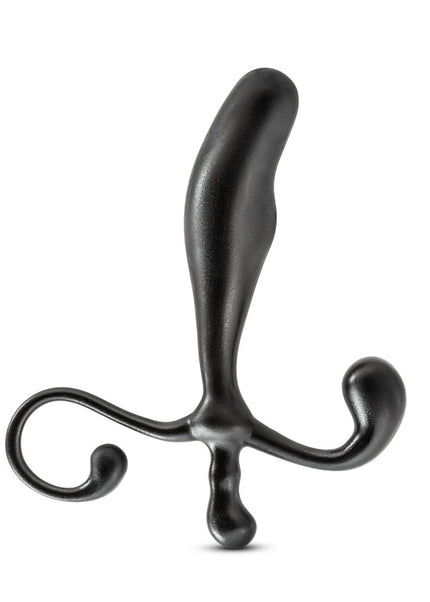Anal Adventures Prostate Stimulator - Black 12.7 cm Prostate Massager