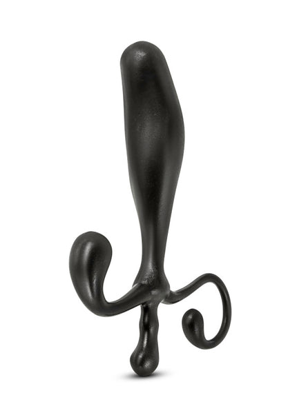 Anal Adventures Prostate Stimulator - Black 12.7 cm Prostate Massager