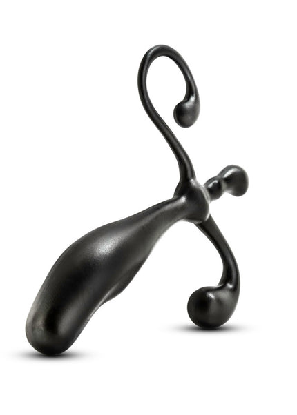 Anal Adventures Prostate Stimulator - Black 12.7 cm Prostate Massager