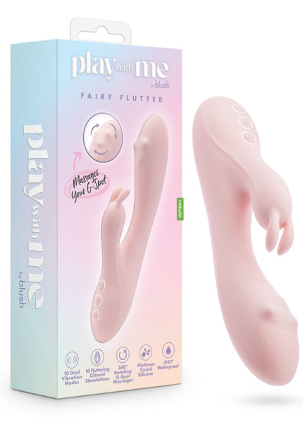 Play With Me - Fairy Flutter - Pink 19.7 cm USB Rechargeable Rabbit Vibrator