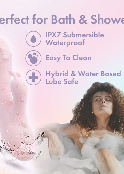 Play With Me - Fairy Flutter - Pink 19.7 cm USB Rechargeable Rabbit Vibrator