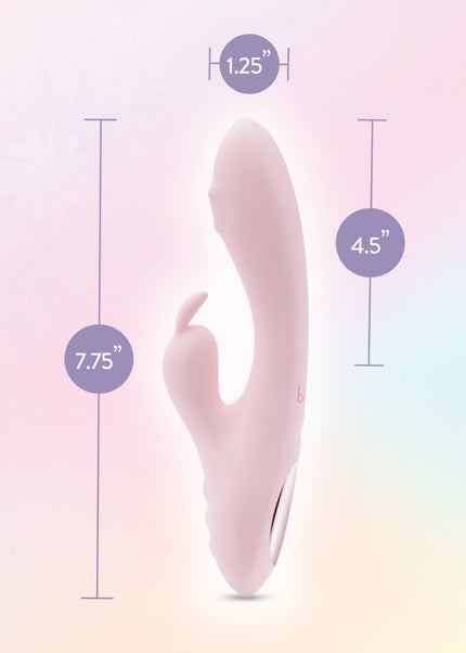 Play With Me - Fairy Flutter - Pink 19.7 cm USB Rechargeable Rabbit Vibrator
