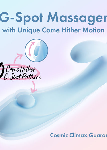 Play With Me - Moondust Magic - Blue 20.3 cm USB Rechargeable Rabbit Vibrator