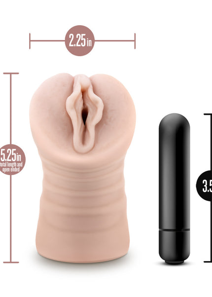 EnLust - Destini - Flesh Vibrating Vagina Stroker