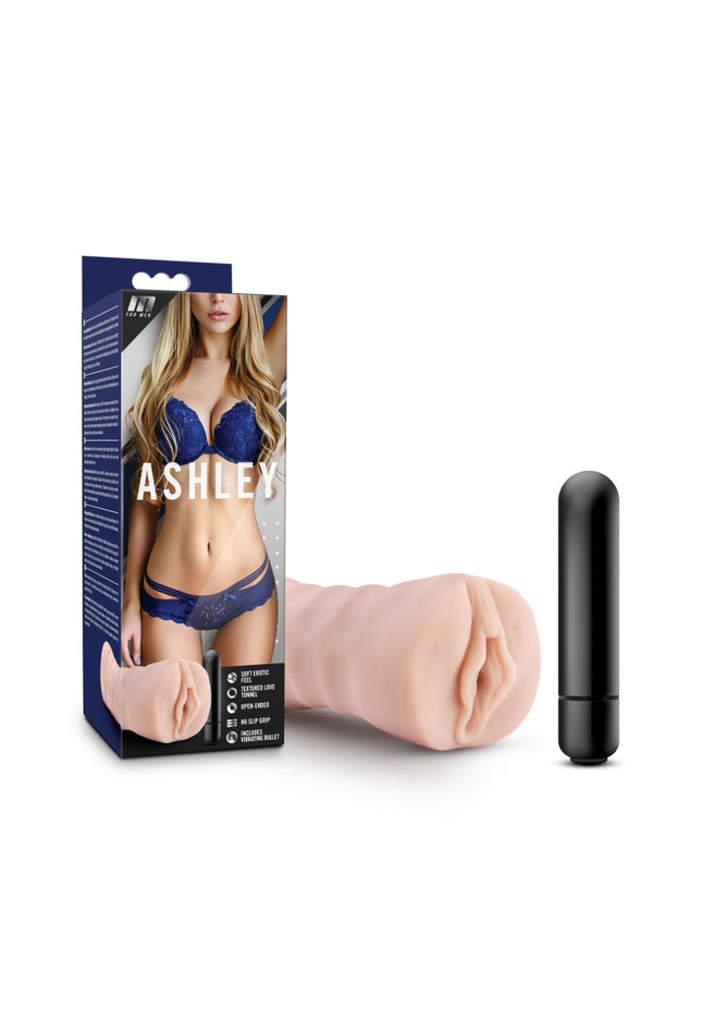 M for Men Ashley - Flesh Vibrating Vagina Stroker