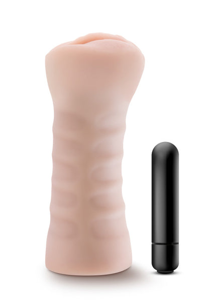 M for Men Ashley - Flesh Vibrating Vagina Stroker