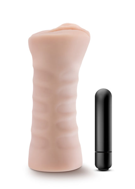 M for Men - Rain - Flesh Vibrating Vagina Stroker