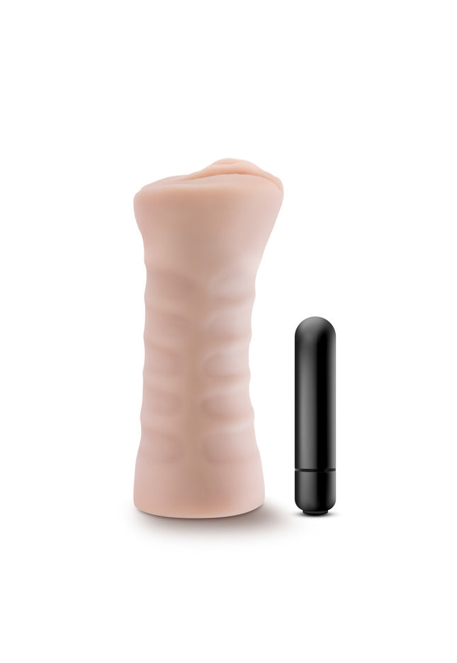 M for Men - Rain - Flesh Vibrating Vagina Stroker