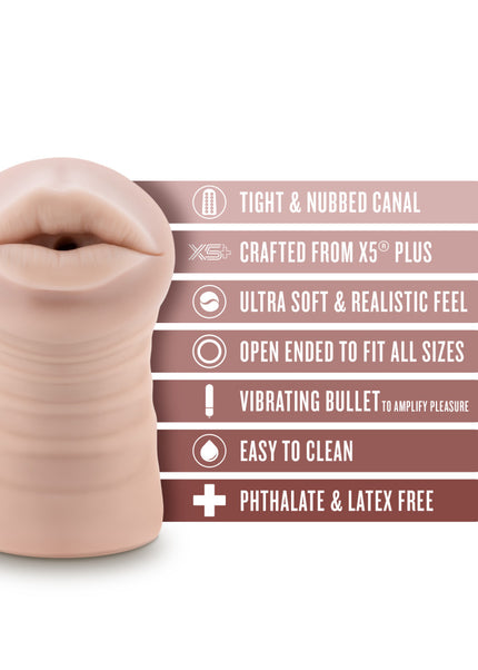EnLust - Nicole - Flesh Vibrating Oral Stroker