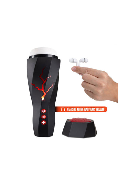 M For Men - Storm - USB Rechargeable Milking & Vibrating Auto Stroker