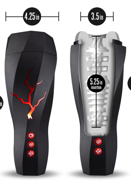 M For Men - Storm - USB Rechargeable Milking & Vibrating Auto Stroker