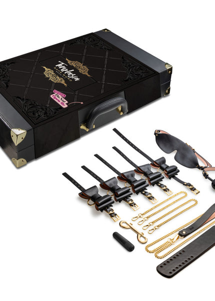 Temptasia Safe Word Bondage Kit with Suitcase - 9 Piece Bondage Set
