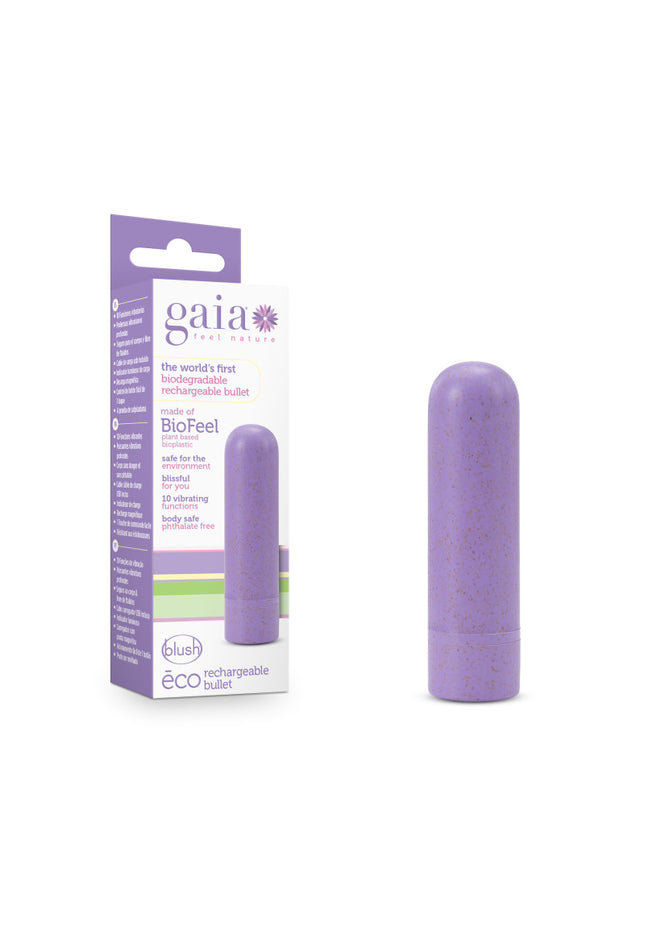 Gaia Eco Rechargeable Bullet - Lilac Purple USB Rechargeable Bullet