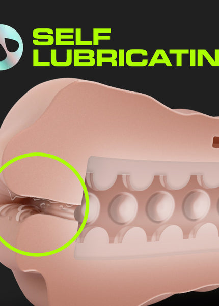 M For Men 3-Pack Self-Lubricating Vibrating Strokers - Flesh Vibrating Strokers - 3 Pack