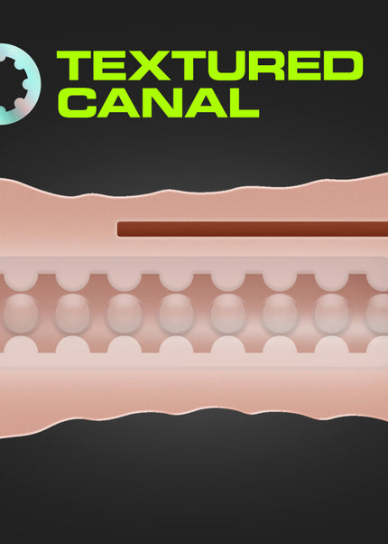 M For Men 3-Pack Self-Lubricating Vibrating Strokers - Flesh Vibrating Strokers - 3 Pack